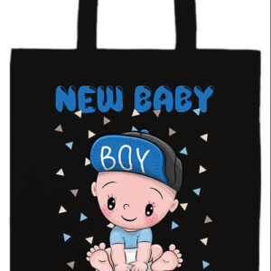 New baby boy- Prémium hosszú fülű táska