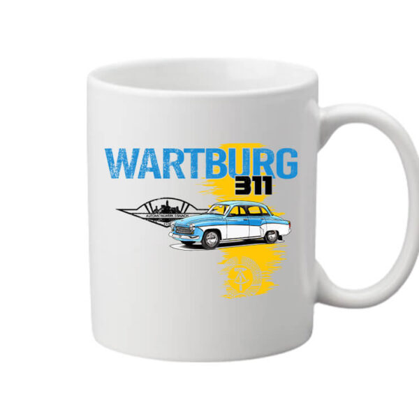 Bögre Wartburg 311 púpos fehér