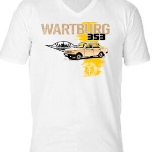Wartburg 353 kocka – Férfi V nyakú póló