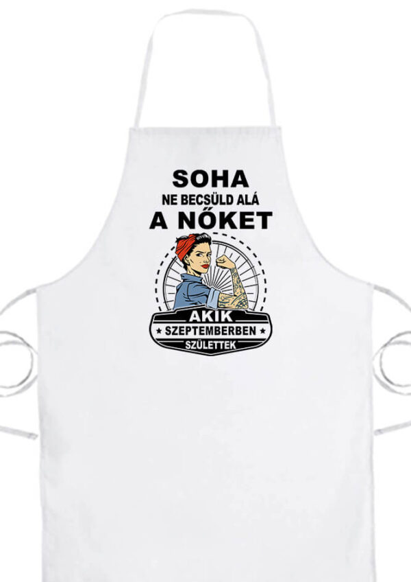 Kötény Szeptemberi nők fehér