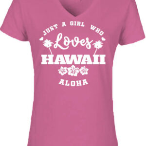 Love Hawaii – Női V nyakú póló