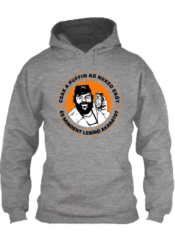 Pulóver Csak a puffin szürke