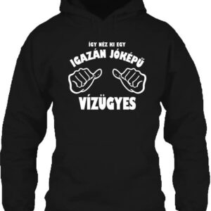 Jóképű vízügyes – Unisex kapucnis pulóver