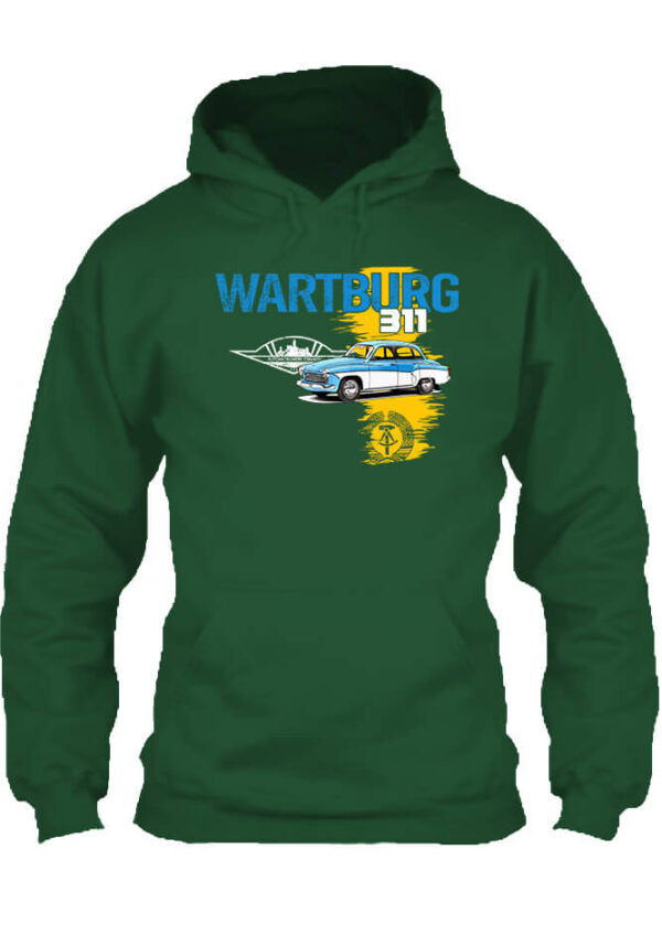 Pulóver Wartburg 311 púpos sötétzöld