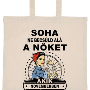 Novemberi nők – hosszú vagy rövid fülű vászontáska