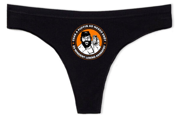 Tanga Csak a puffin fekete