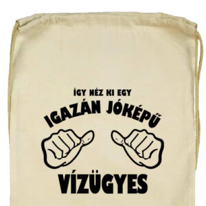 Jóképű vízügyes- Basic tornazsák