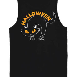 Halloween macska – Férfi ujjatlan póló