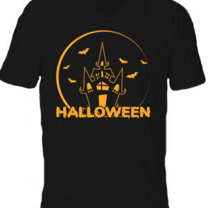 Halloween kastély – Férfi V nyakú póló