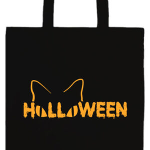 Halloween cat- Prémium hosszú fülű táska