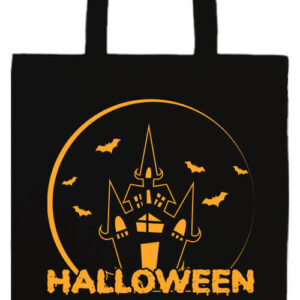 Halloween kastély- Prémium hosszú fülű táska