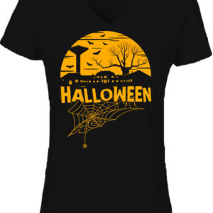 Halloween Ács – Női V nyakú póló