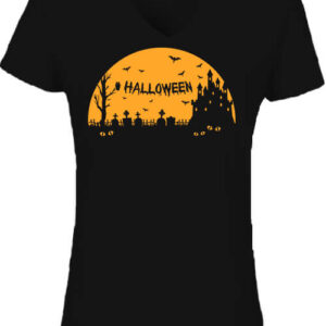 Halloween éjszakája – Női V nyakú póló