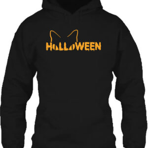 Halloween cat – Unisex kapucnis pulóver