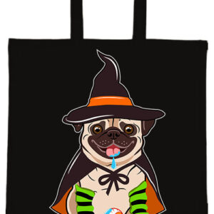 Rémes bulldog Halloween- Basic rövid fülű táska