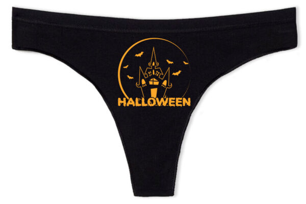 Tanga Halloween kastély fekete