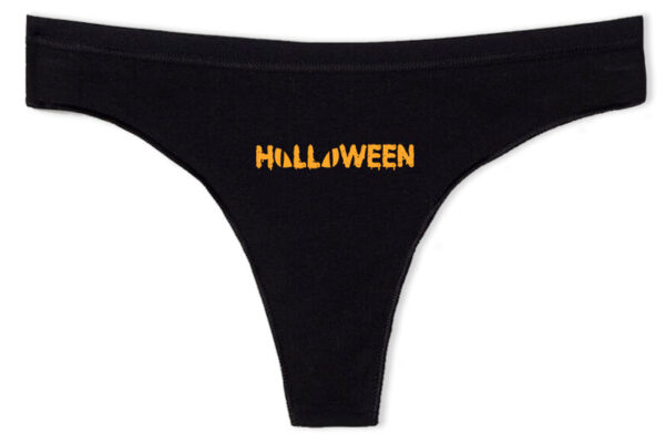 Tanga Halloween macskaszem fekete