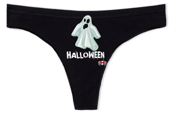 Tanga Halloween szellem fekete