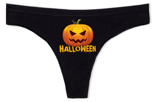 Tanga Halloween tök fekete