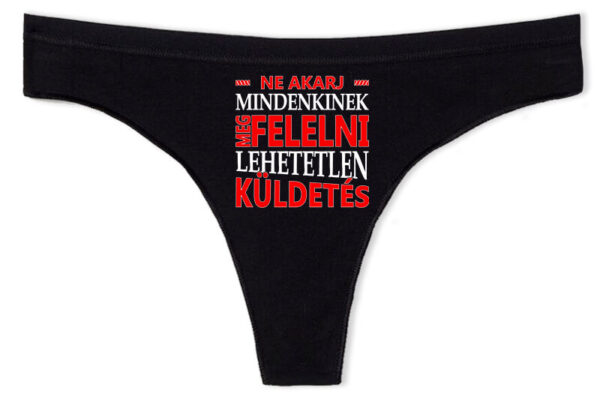 Tanga Lehetetlen megfelelni fekete