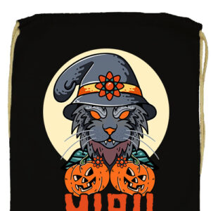 Miau macska Halloween- Basic tornazsák