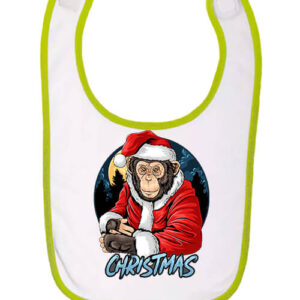 Karácsonyi Mikulás majom – Baba előke