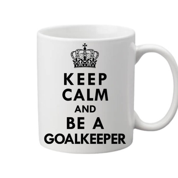 Bögre Keep calm Goalkeeper fehér