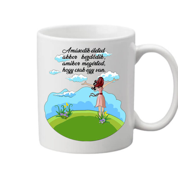 Bögre Második élet fehér