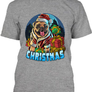 Karácsonyi Mikulás kutya – Férfi póló