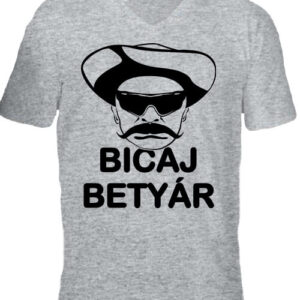 Biciklis betyár – Férfi V nyakú póló