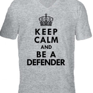 Keep calm defender – Férfi V nyakú póló