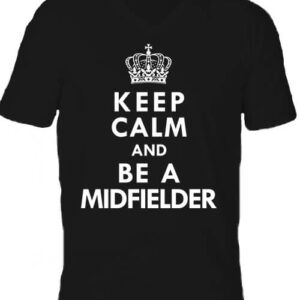 Keep calm midfielder – Férfi V nyakú póló