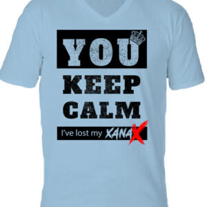 Keep calm Xanax – Férfi V nyakú póló