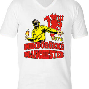 Mindörökké Manchester – Férfi V nyakú póló