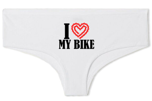 Francia bugyi I love my bike fehér