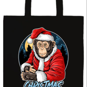 Karácsonyi Mikulás majom- Prémium hosszú fülű táska