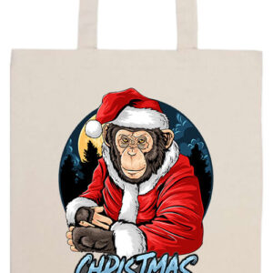 Karácsonyi Mikulás majom- Basic hosszú fülű táska