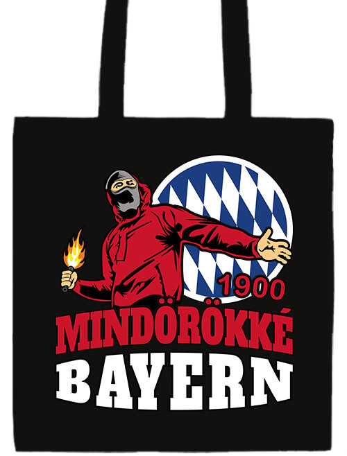 Hosszú fülű táska Mindörökké Bayern fekete