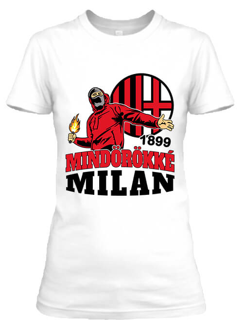 Női póló Mindörökké Milán fehér