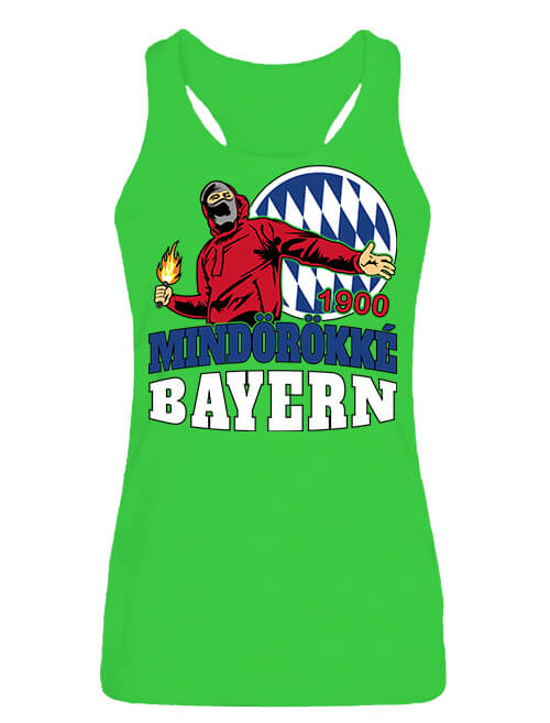 Női ujjatlan póló Mindörökké Bayern lime