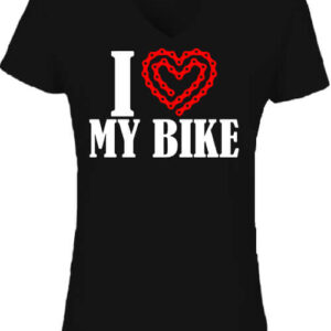 I love my bike – Női V nyakú póló