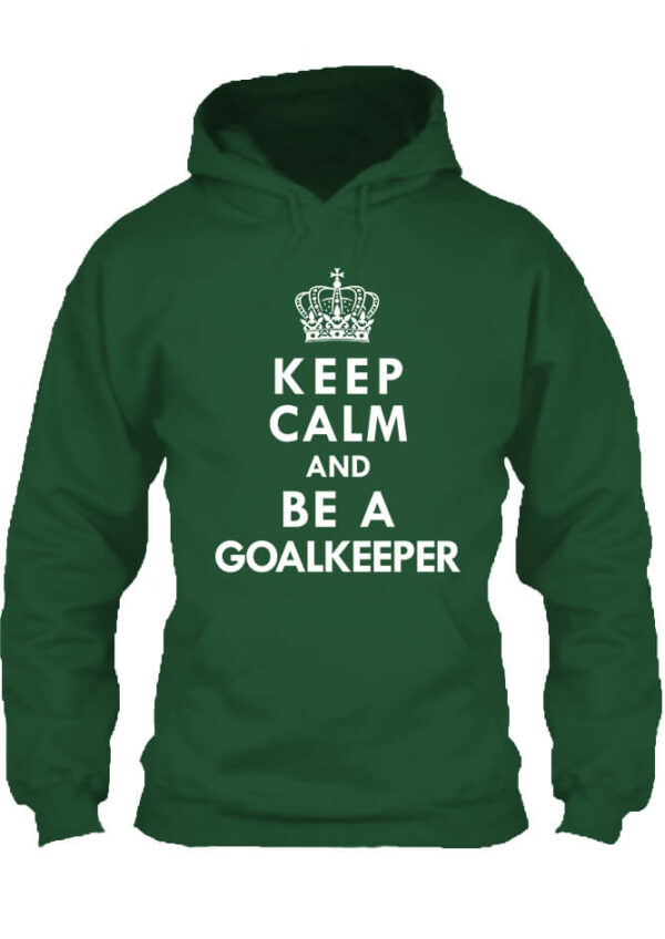 Pulóver Keep calm Goalkeeper sötétzöld