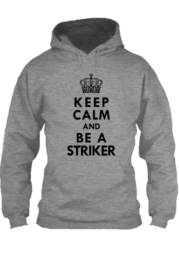 Pulóver Keep calm striker szürke