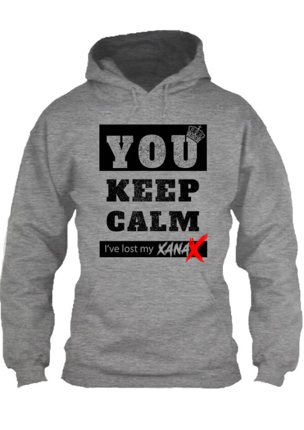 Pulóver Keep calm Xanax szürke