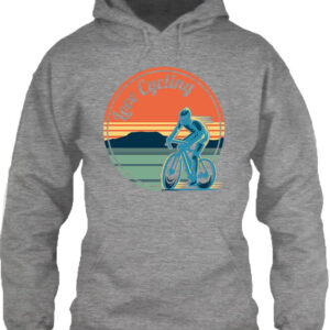 Love cycling – Unisex kapucnis pulóver