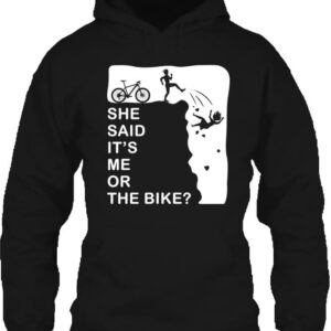 Me or bike – Unisex kapucnis pulóver