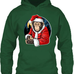 Mikulás majom – Unisex kapucnis pulóver