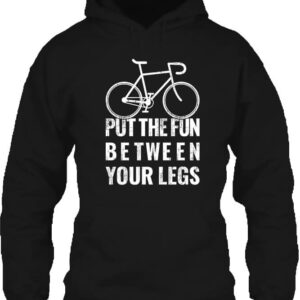 Put the fun bicikli – Unisex kapucnis pulóver