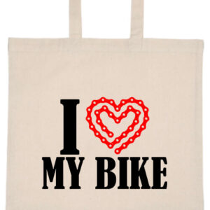 I love my bike- Basic rövid fülű táska
