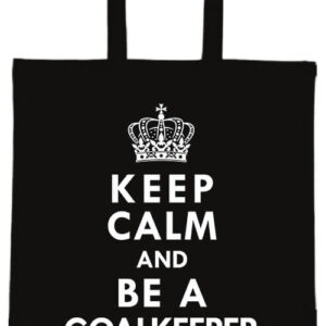Keep calm goalkeeper – hosszú vagy rövid fülű vászontáska